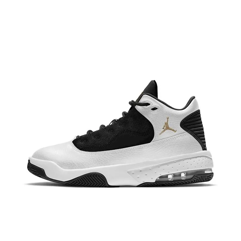 Air Jordan Max Aura 2 'White Black Gold' GS