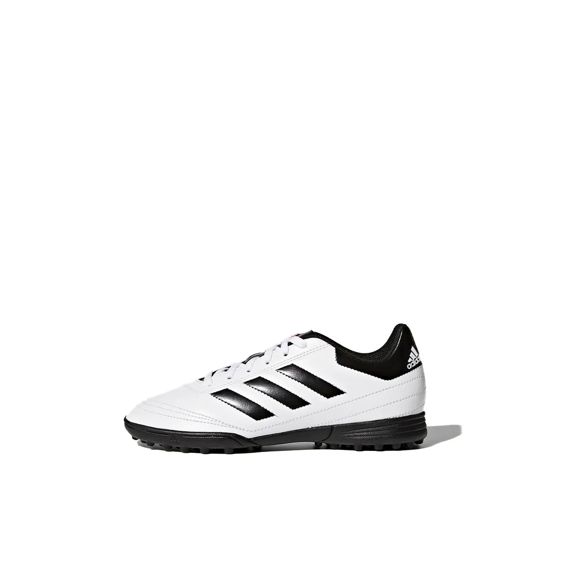 Adidas Goletto VI TF Амортизация Износостойкий Низкий Топ Футбольные бутсы Черный Белый Детский