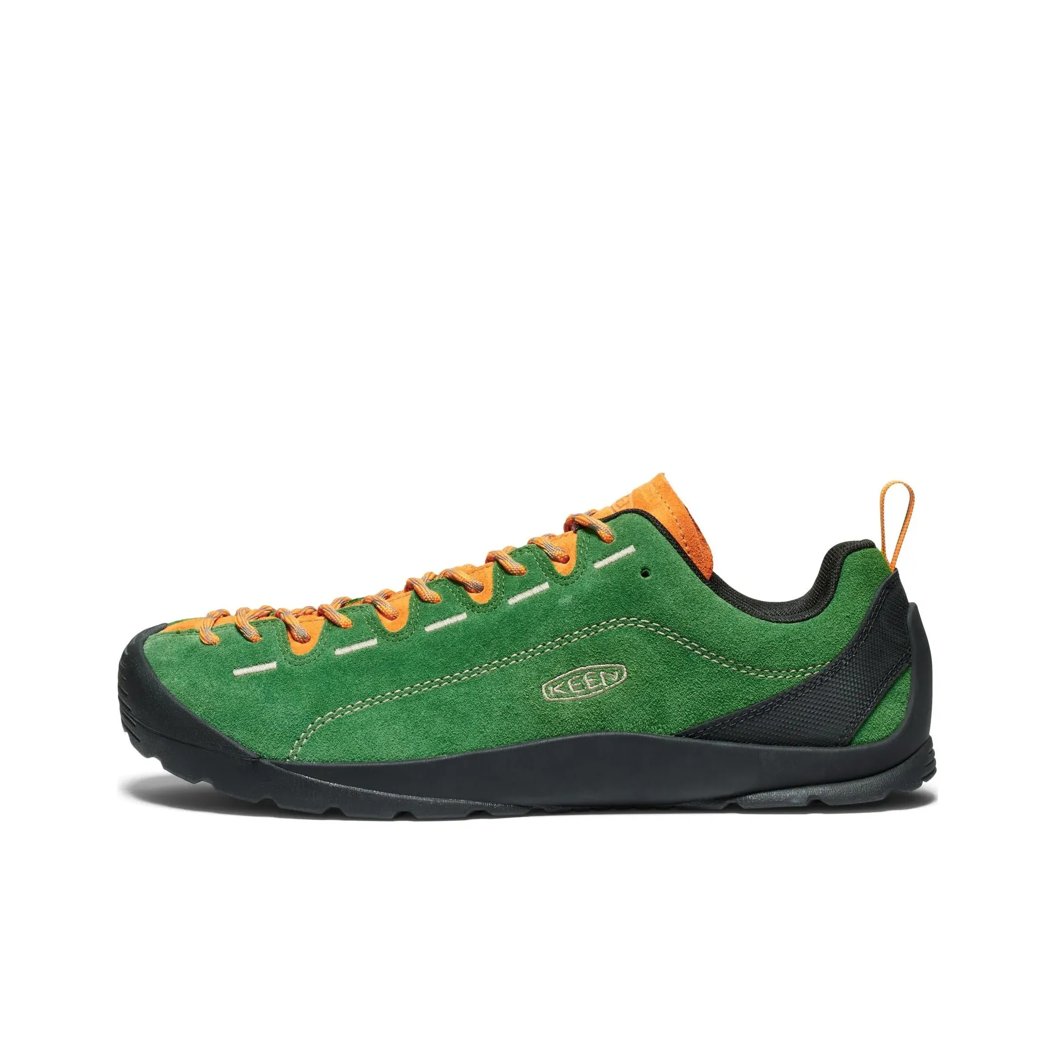 KEEN Jasper Slip Resistant, Abrasion Resistant, Moisture Wicking Low Top Hiking Shoes Men's Green Black