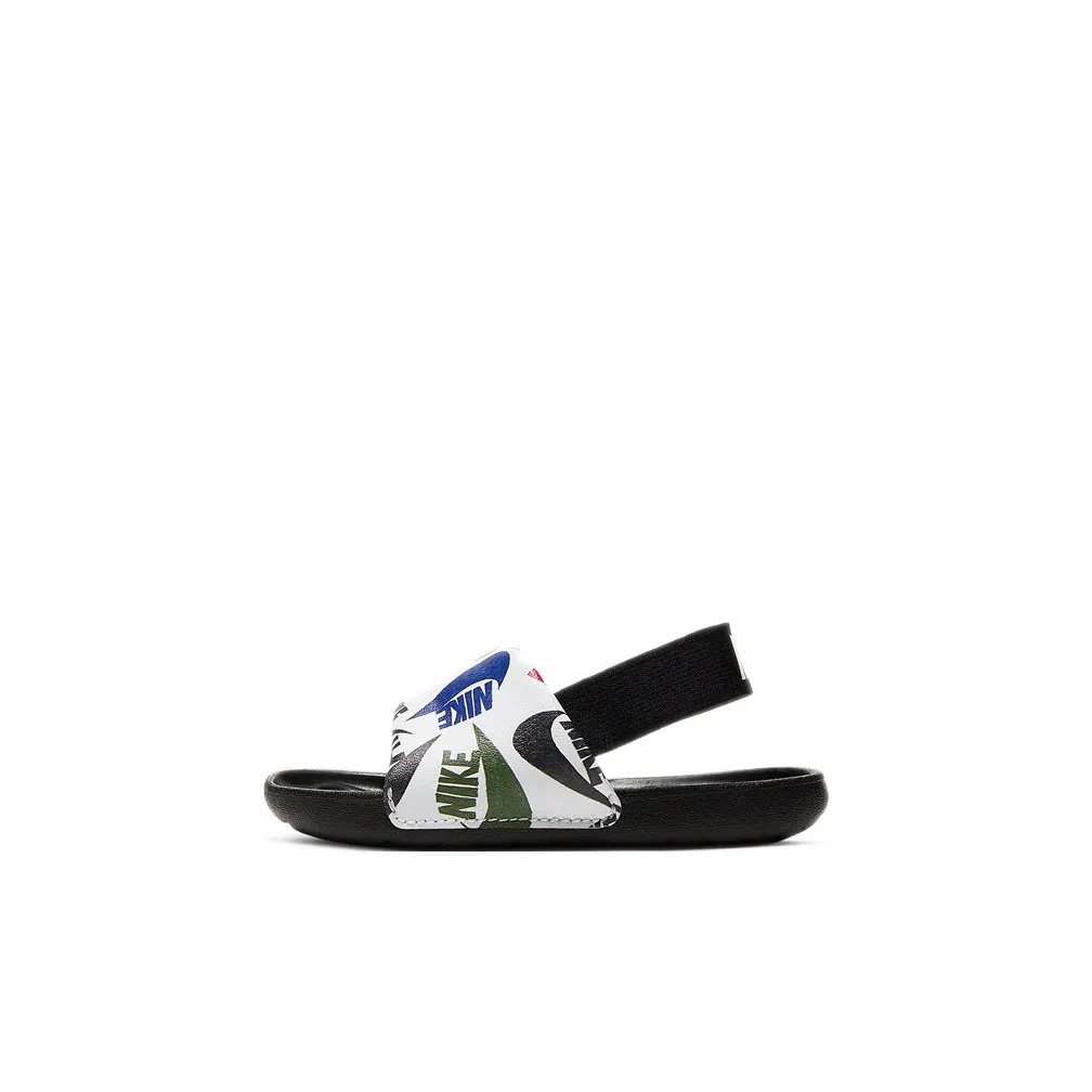 Nike Kawa Slide Low Топ Обувь для малышей Черный белый Infant And Toddler