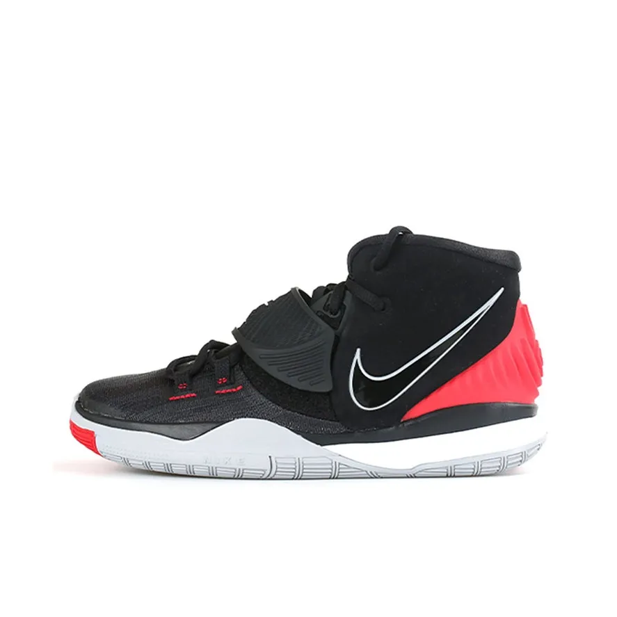 Nike Kyrie 6 Irving 6 MID Баскетбольные кроссовки Топ Черный Красный Пэчворк