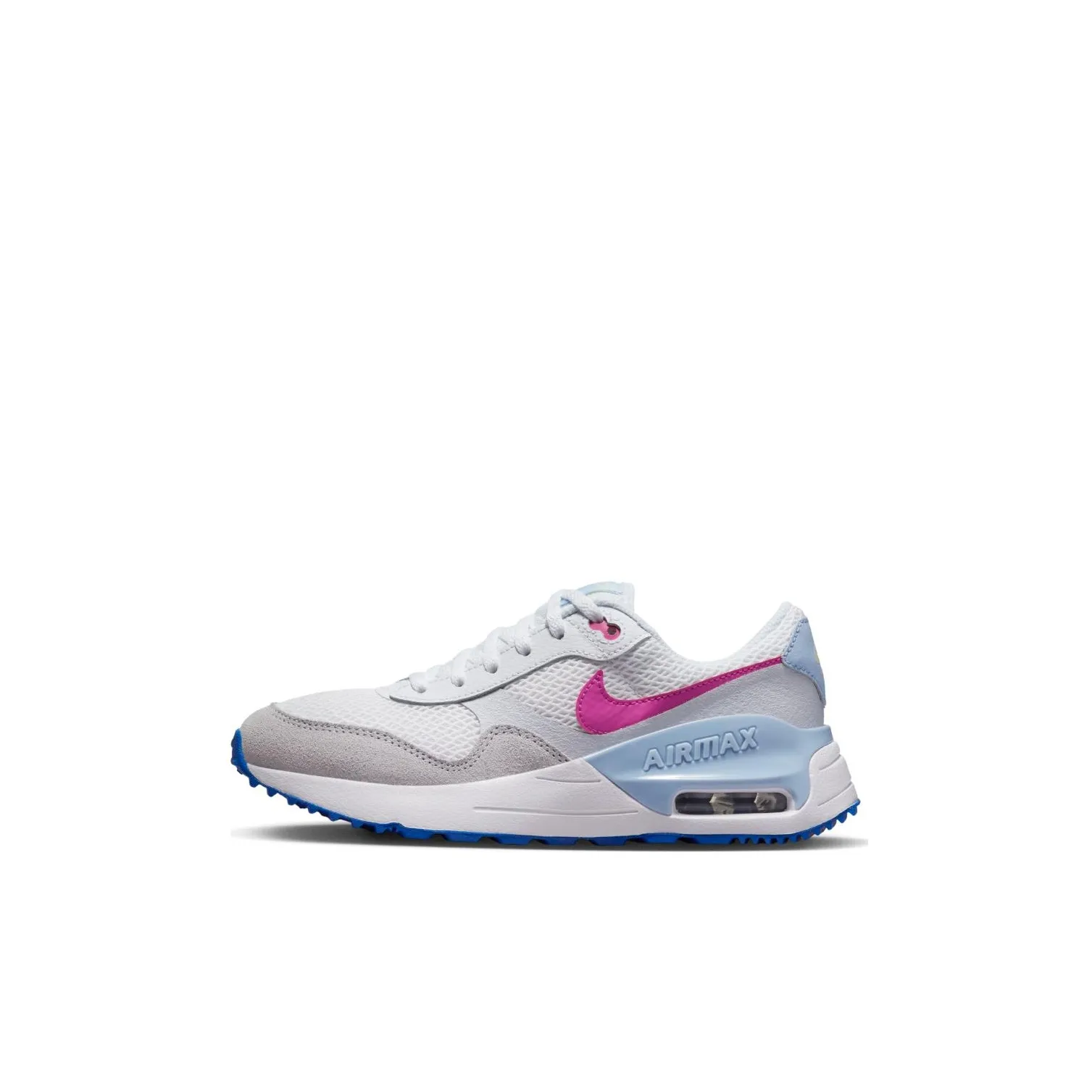 Nike Air Max SYSTM Anti Slip Wear Resistant Low Top Kids' Running Shoes White Blue Pink Kids'