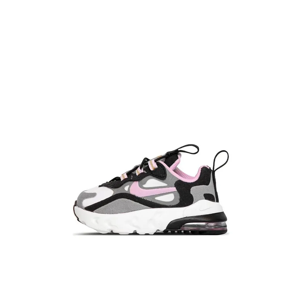 Nike Air Max 270 RT Low Топ Беговые кроссовки Черно-розовый Infant и Toddler