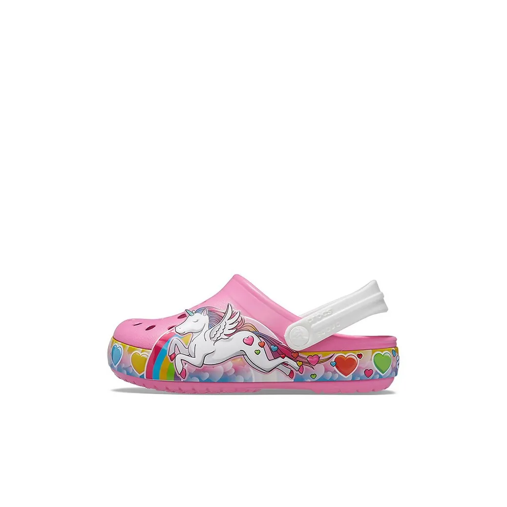 Crocs Classic Clog Fun Preppy Unicorn Children's Sandals Pink Baby