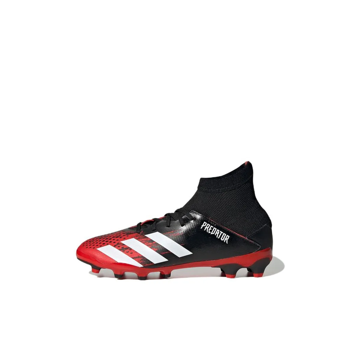 Adidas PREDATOR MUTATOR 20,3 Амортизация Износостойкий MID Топ Детские футбольные бутсы Черный Красный Детский