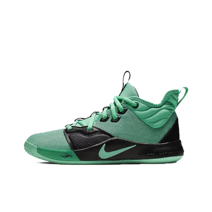 Nike PG 3 Slip-Resistant Shock Absorbers Низкие Детские Баскетбольные Кроссовки