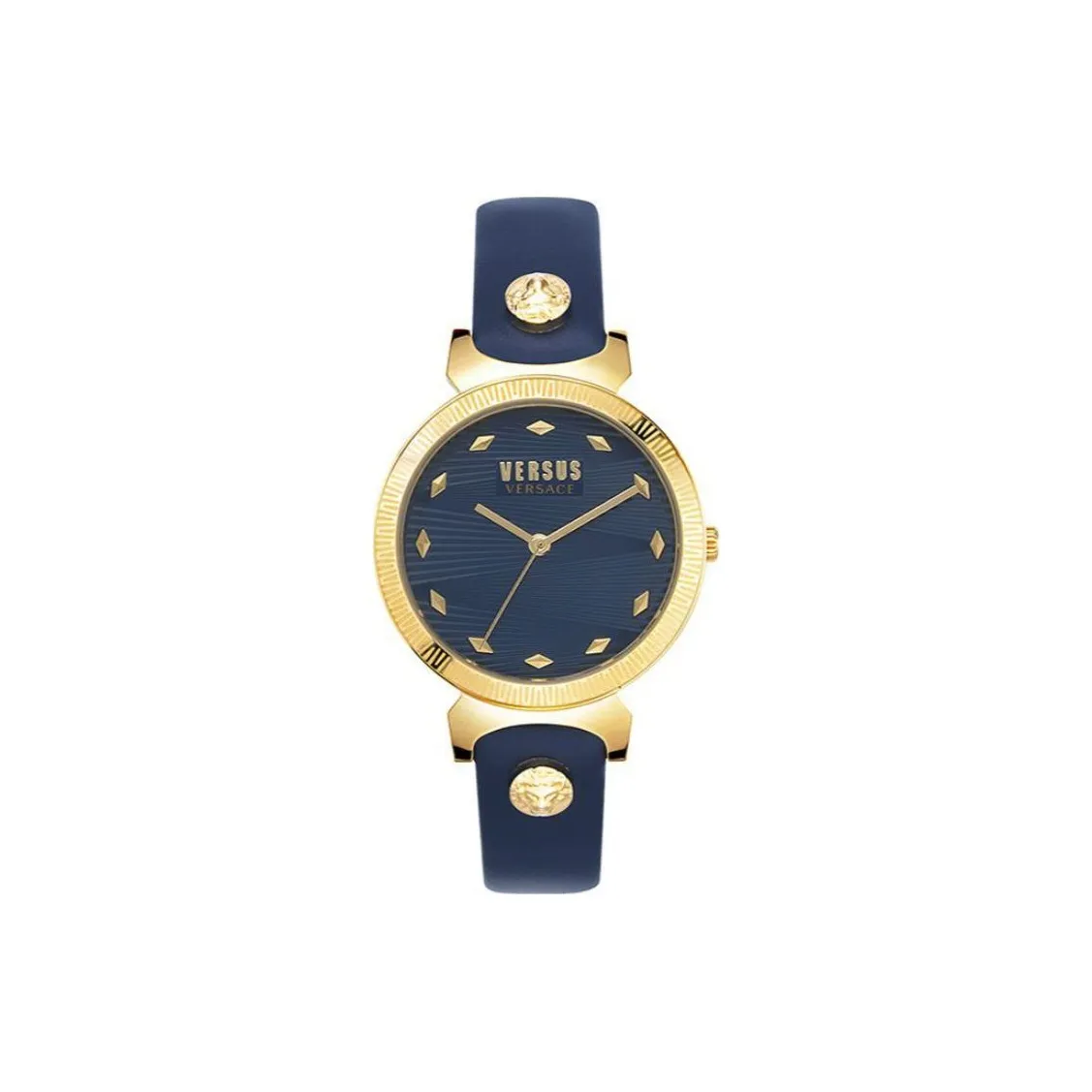 VERSUS VERSACE VERSACE Наручные часы кварцевый механизм ремень из коровьей кожи 36 синий циферблат женские часы