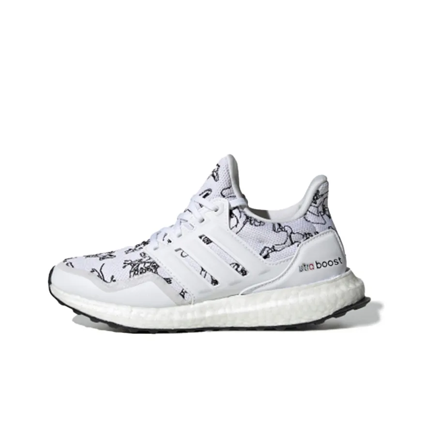 Disney x Adidas ULT J Anti Slip Wear Resistant Low Top Kids' Running Shoes White Gray