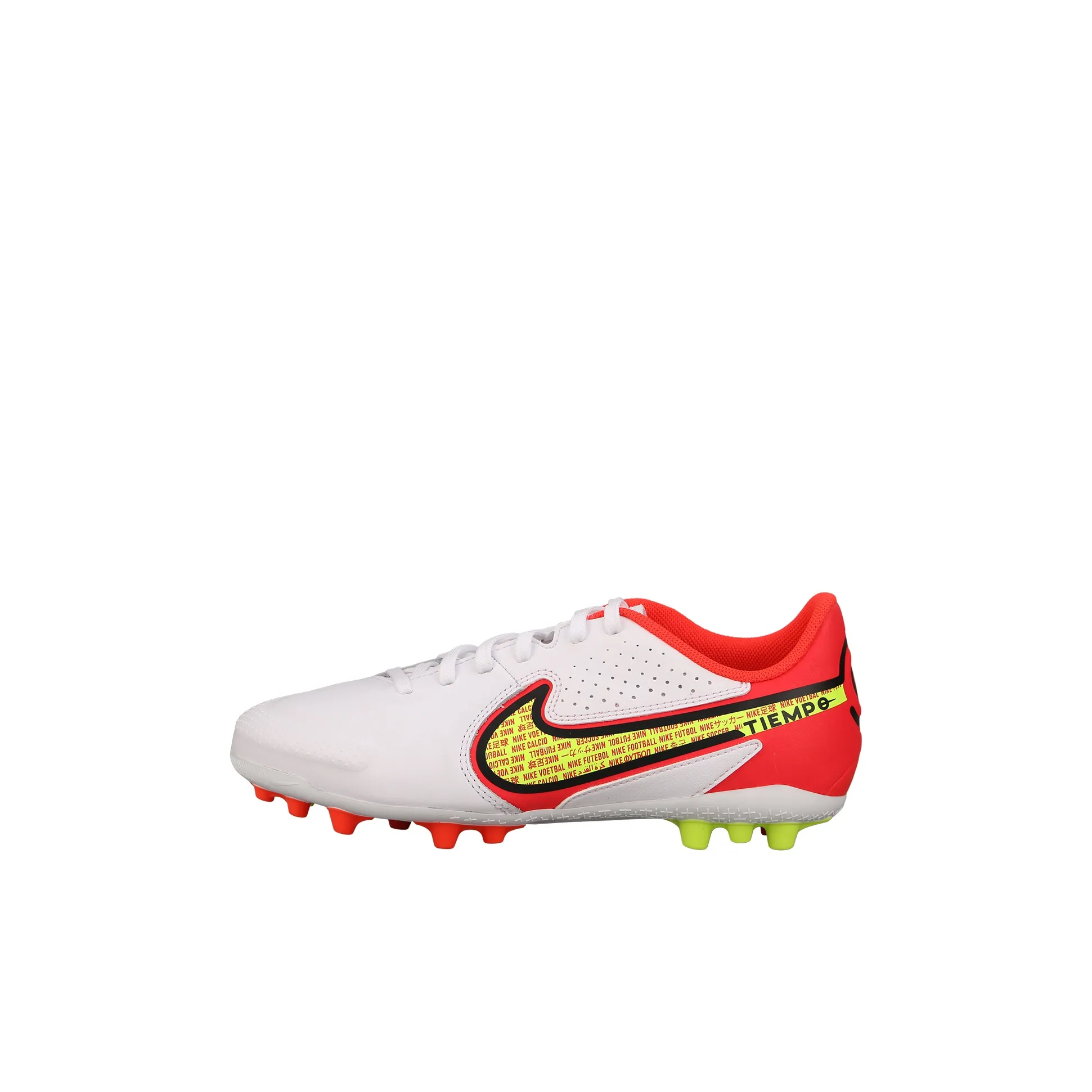 nike Tiempo Legend 9 ACADEMY AG Низкий Топ Детские Футбольные Бутсы Белый Красный Детский