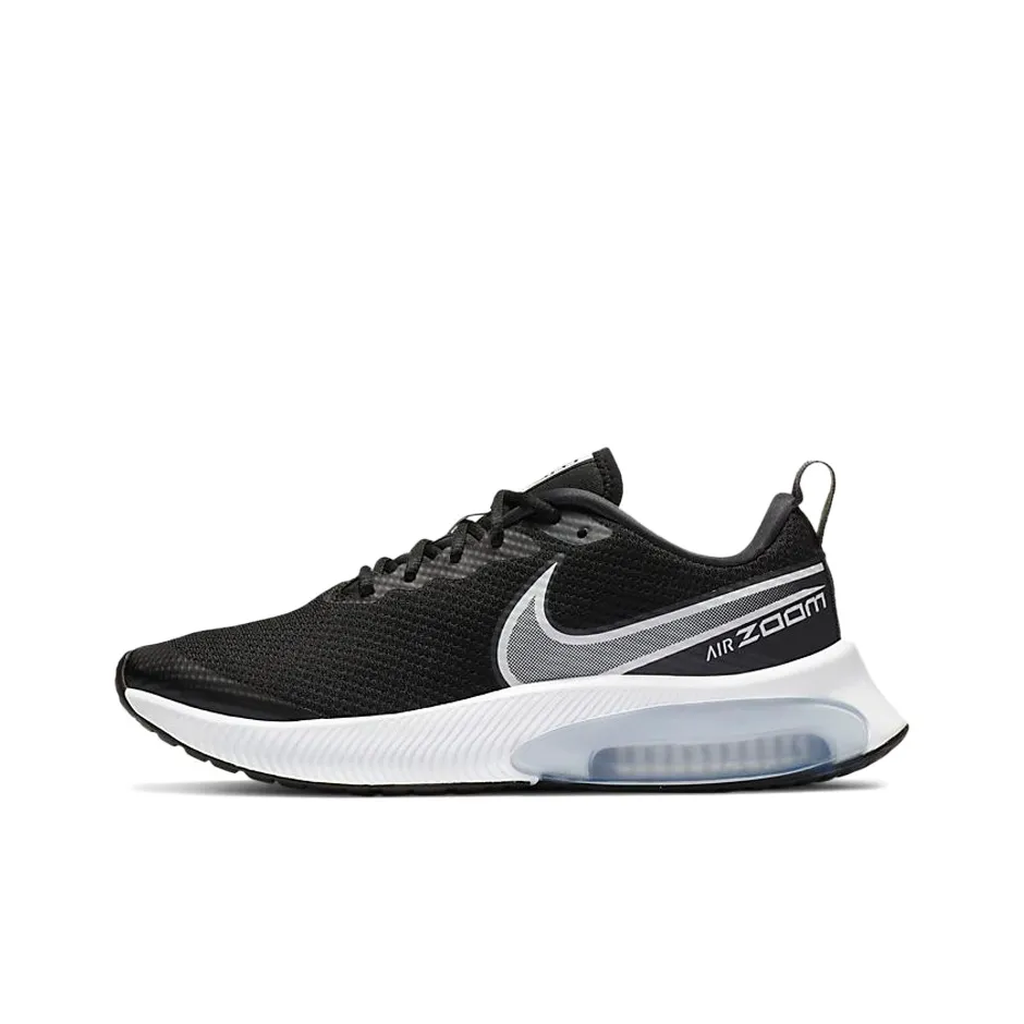 Nike Air Zoom Arcadia Breathable Low Top Kids' Running Shoes Black White