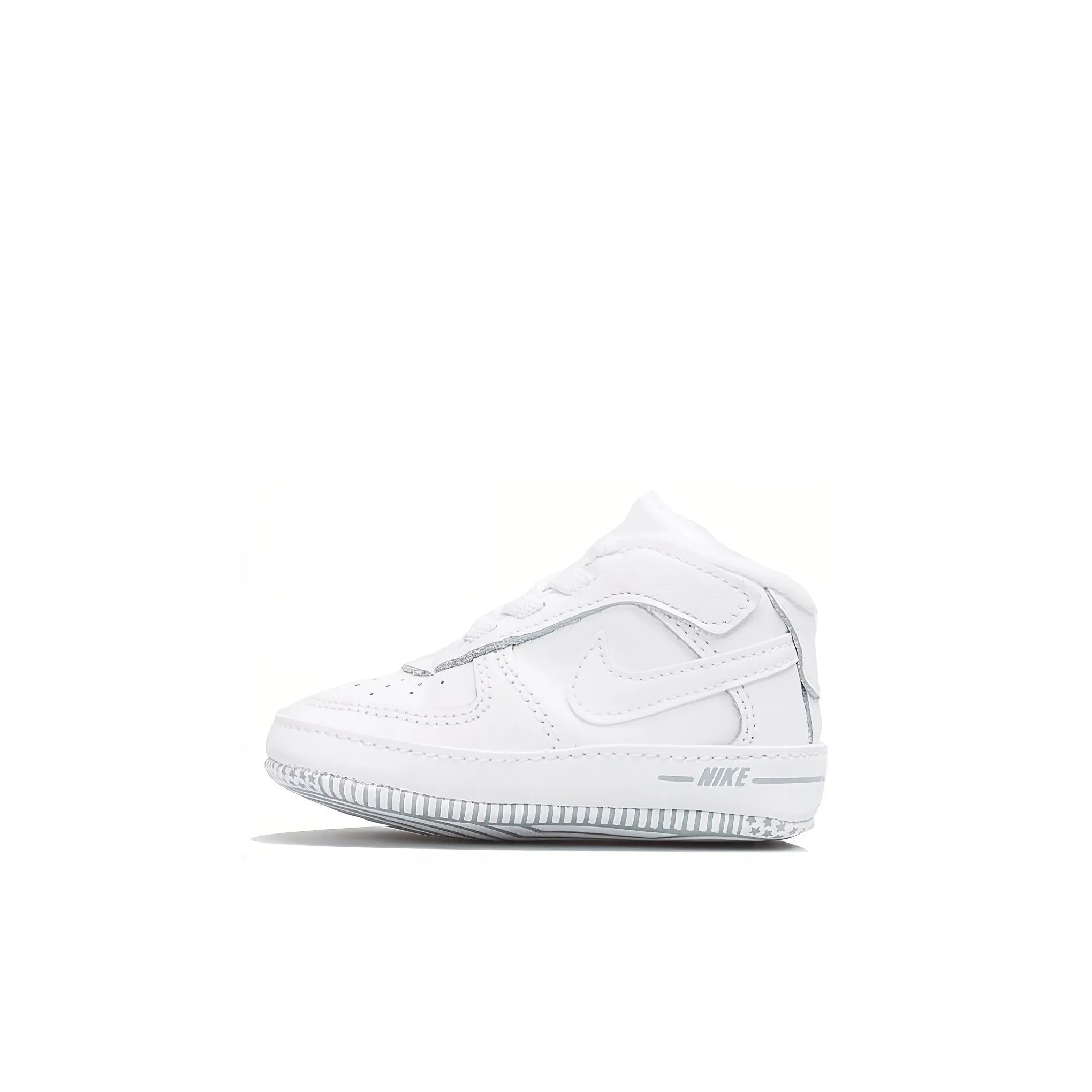 Nike Air FORCE 1 Crib MID Топ Кроссовки для скейтбординга Чисто белый Infant и Toddler