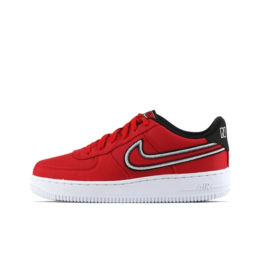 Nike Air FORCE 1 LV8 1 Low Топ Детские Скейтбординги Университетский красный