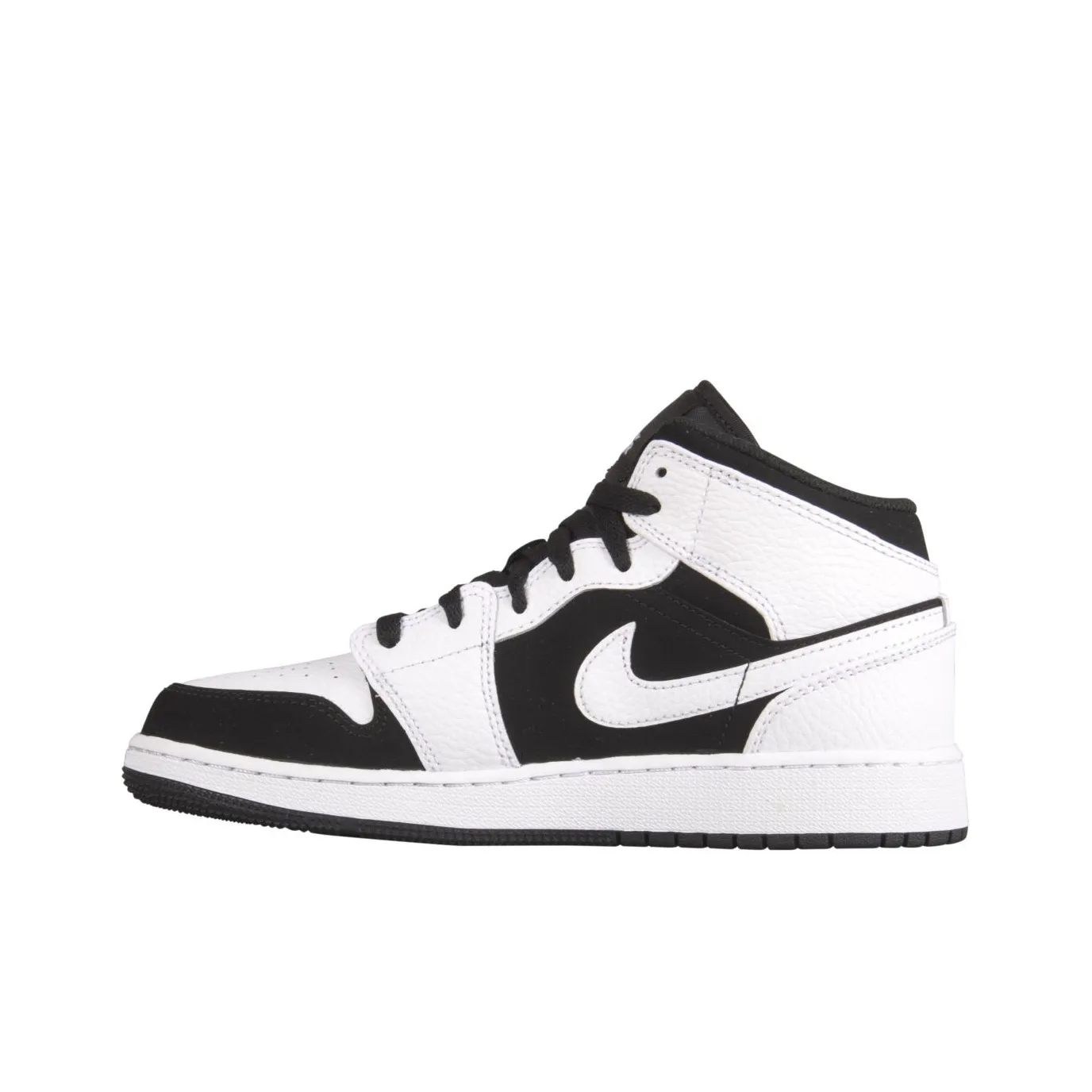 Jordan 1 Mid White Black GS