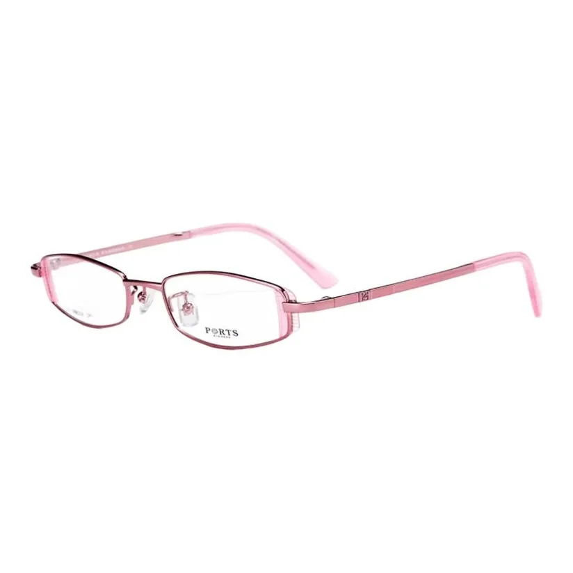 PORTS Пластина And Металл Нерегулярная форма Оправы для очков Женские Розовый