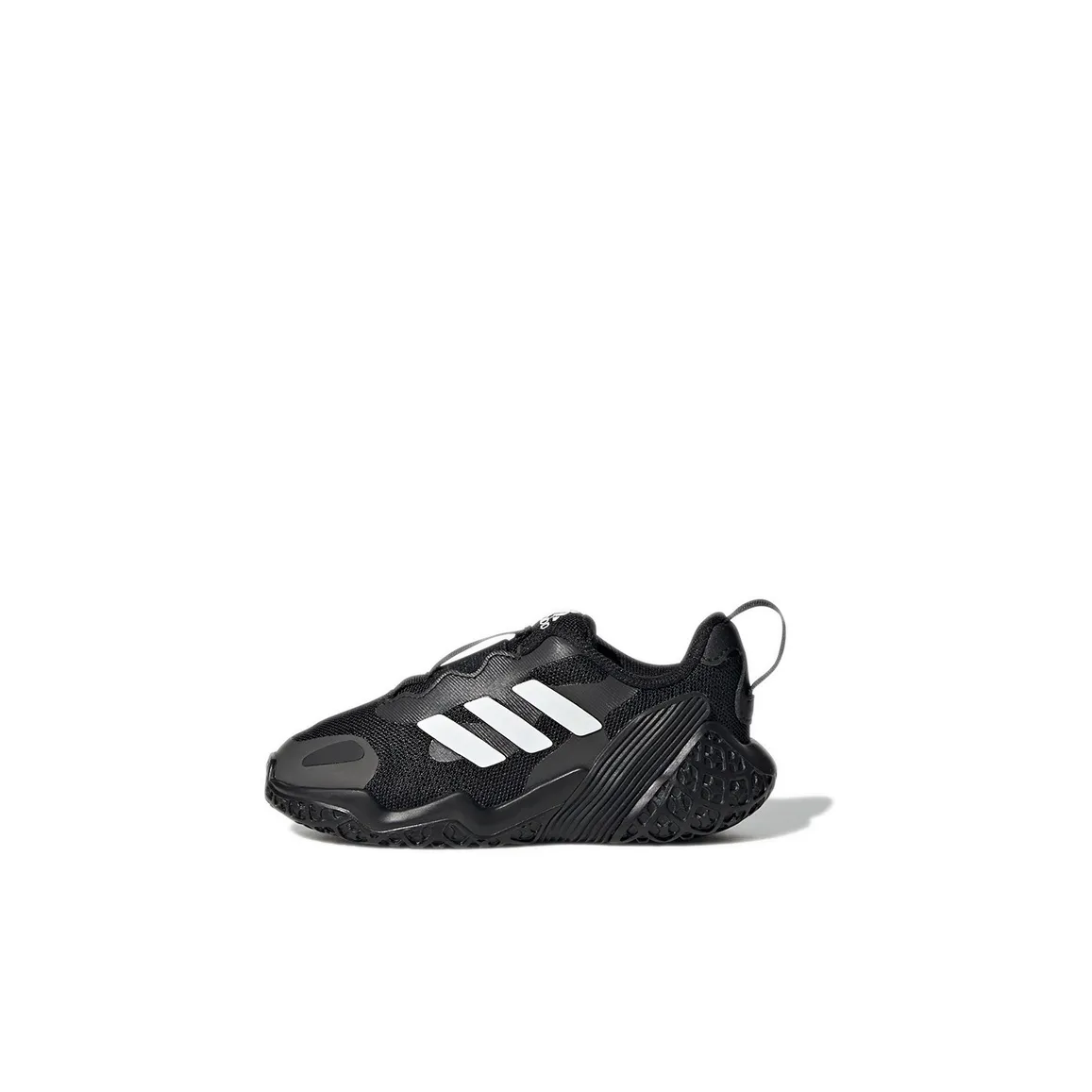 Adidas 4Uture Rnr AC I Slip Resistant Abrasion Resistant Low Топ Беговые кроссовки Черный белый Для малышей и детей дошкольного возраста