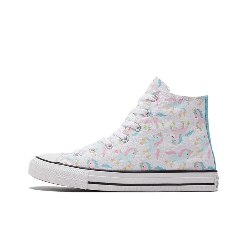 Converse Chuck Taylor All Star Chuck Taylor High Топ Кеды Белый Розовый Синий Подростки