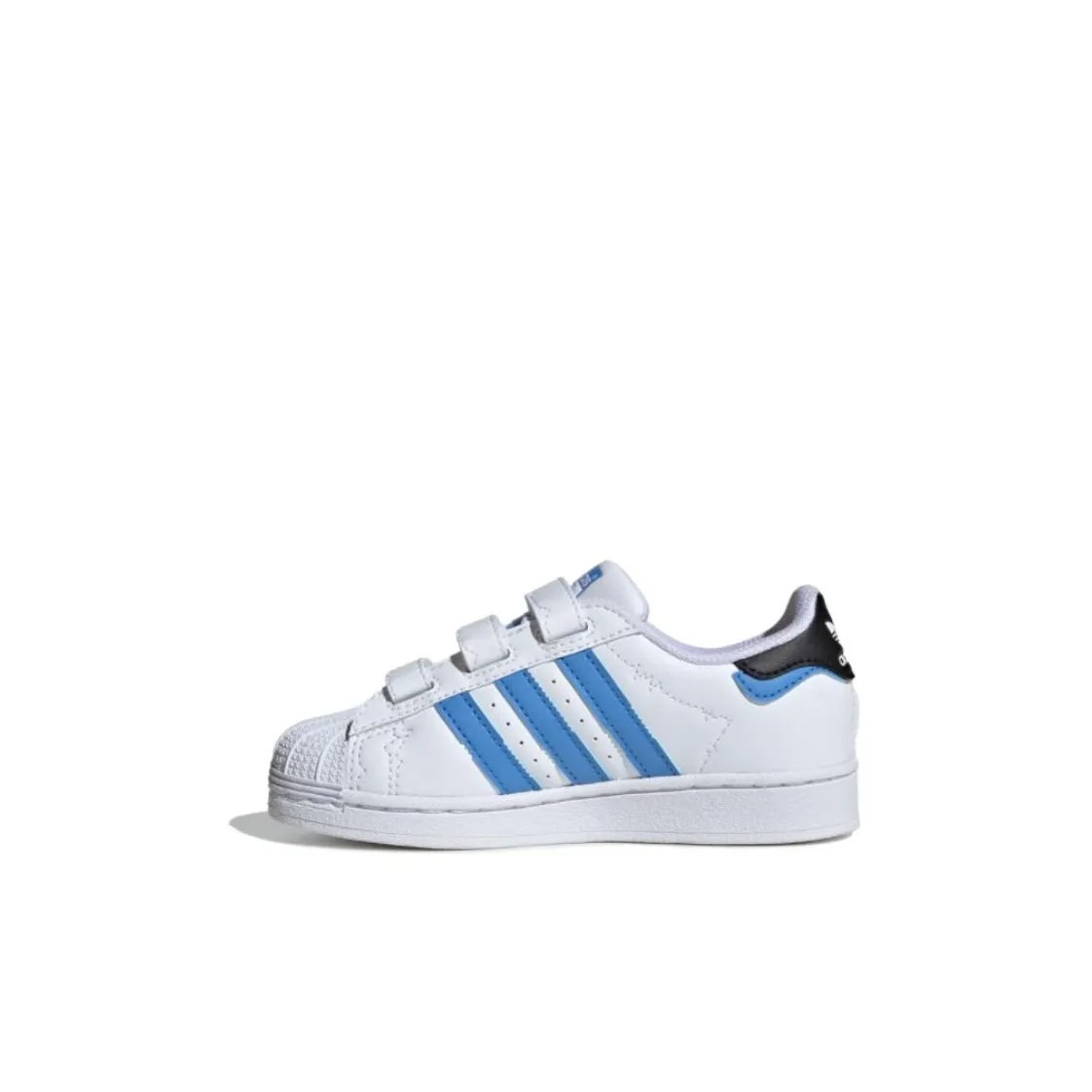 Adidas Originals SUPERSTAR SST KIDS Устойчивый к истиранию Амортизирующий Низкий Топ Детские Скейтбординг Белый Синий