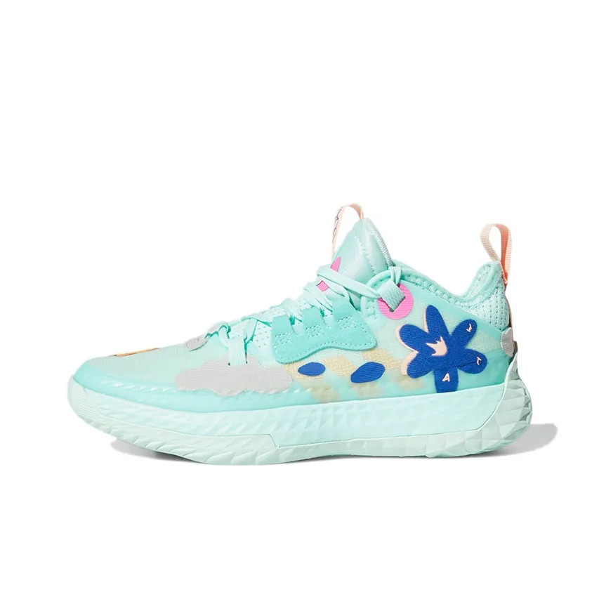 Adidas Harden Vol.5 J Дышащие Низкие Баскетбольные Кроссовки Светло-Синие Подростки