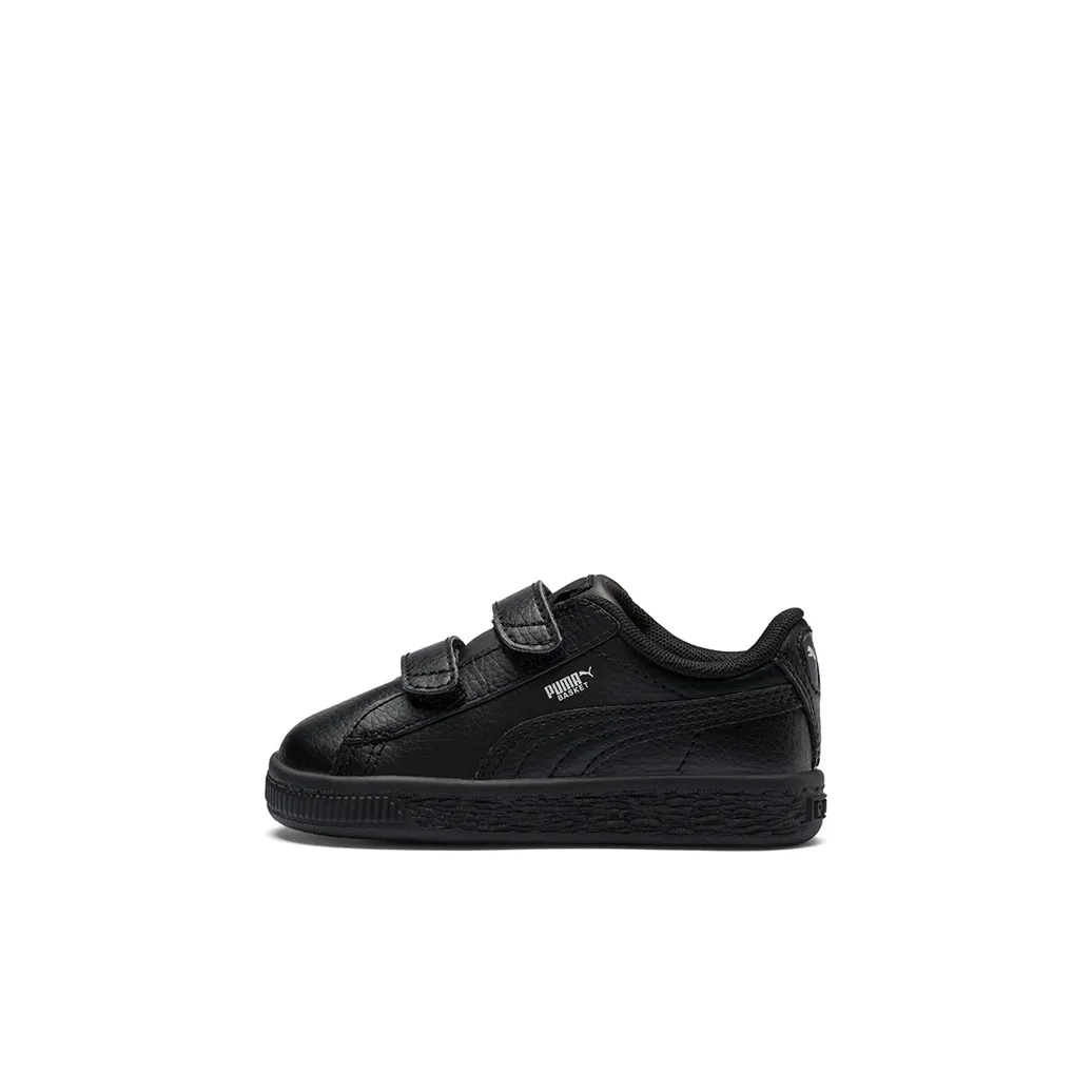 PUMA Basket Series Classic Low Top Toddler Shoes Black Infant And Toddler