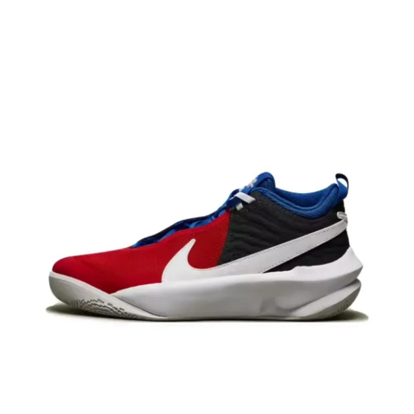 Nike Team Hustle D 10 Амортизация Износостойкий MID Топ Детские Баскетбольные Кроссовки