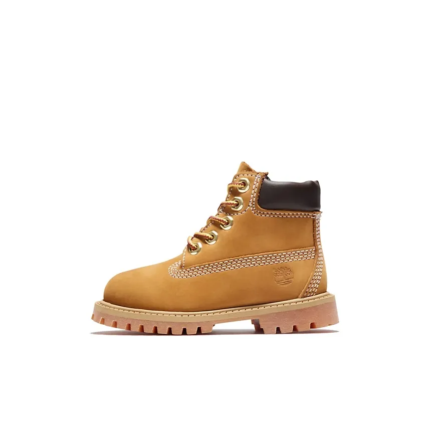 Timberland 6 Дюйм Устойчивый к истиранию Амортизация Водонепроницаемый Crew Детские ботинки Желтый Дети 3-7 лет