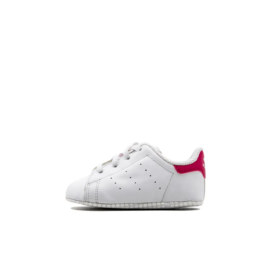 Adidas Originals Stan Smith Амортизация Низкий Топ Обувь для малышей Белый Розовый Infant и Toddler