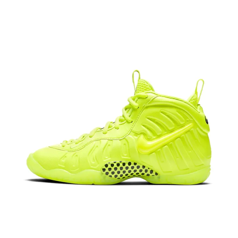 Nike Foamposite Pro Little Posite Volt Противоскользящий Амортизация Устойчивость к истиранию MID Топ