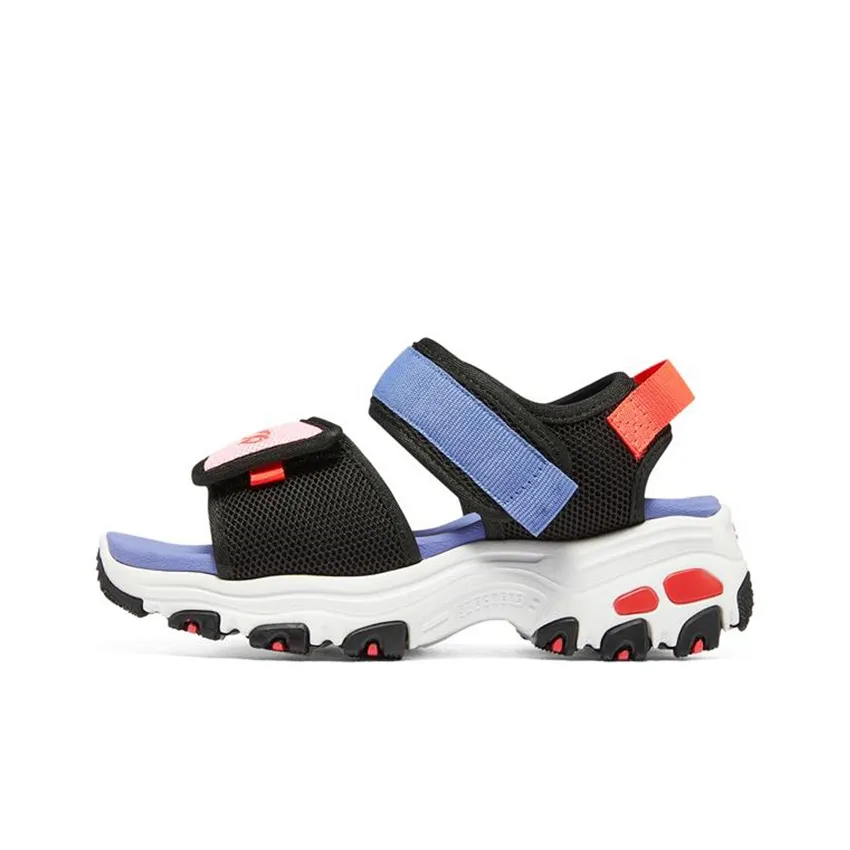 Skechers D'LITES Series Дышащие Детские Сандалии Черные Синие Оранжевые Подростки