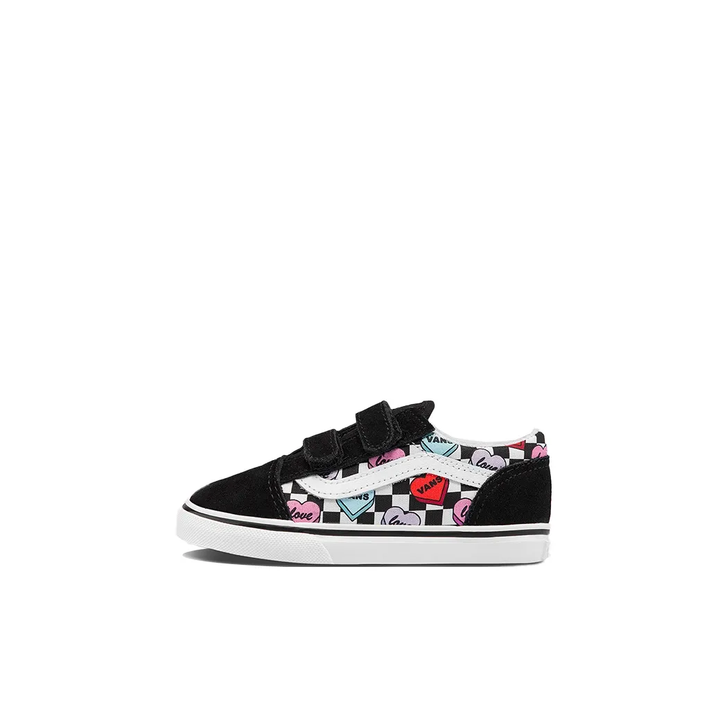 VANS Old Skool Collection Низкие кеды для малышей Черный Белый Красный Infant и Toddler