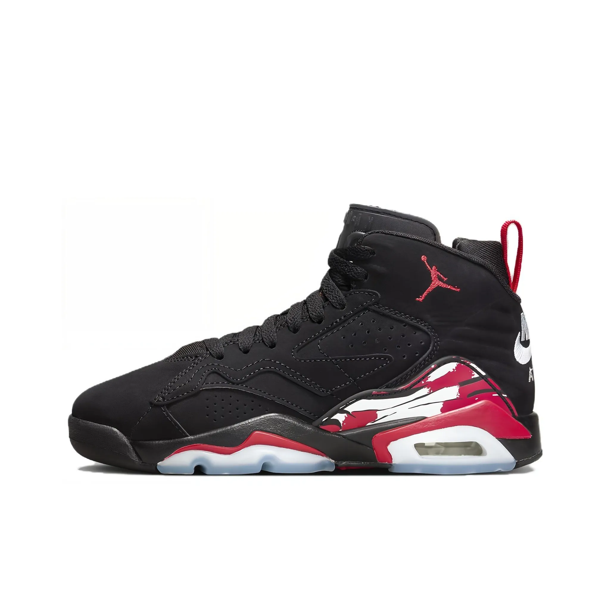 Jordan MVP Jumpman Slip-resistant High Top Детские баскетбольные кроссовки Черный Красный Подростки