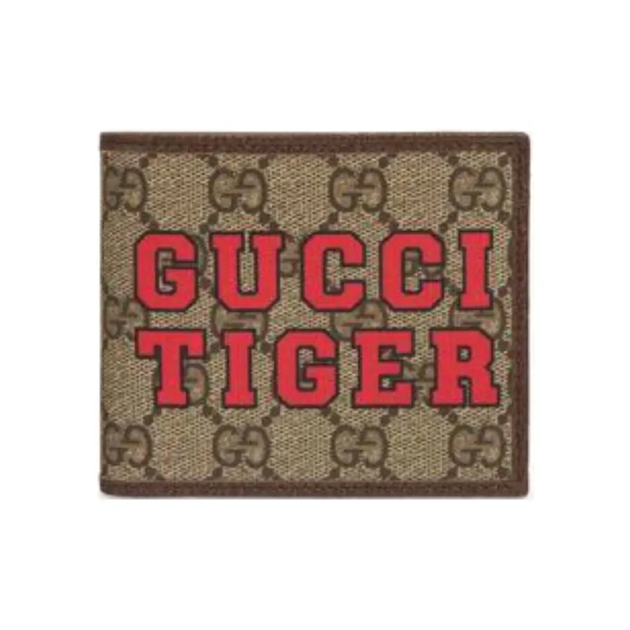 GUCCI Canvas с кожаными вставками кошелек мужской цвет эбеновое дерево коричневый