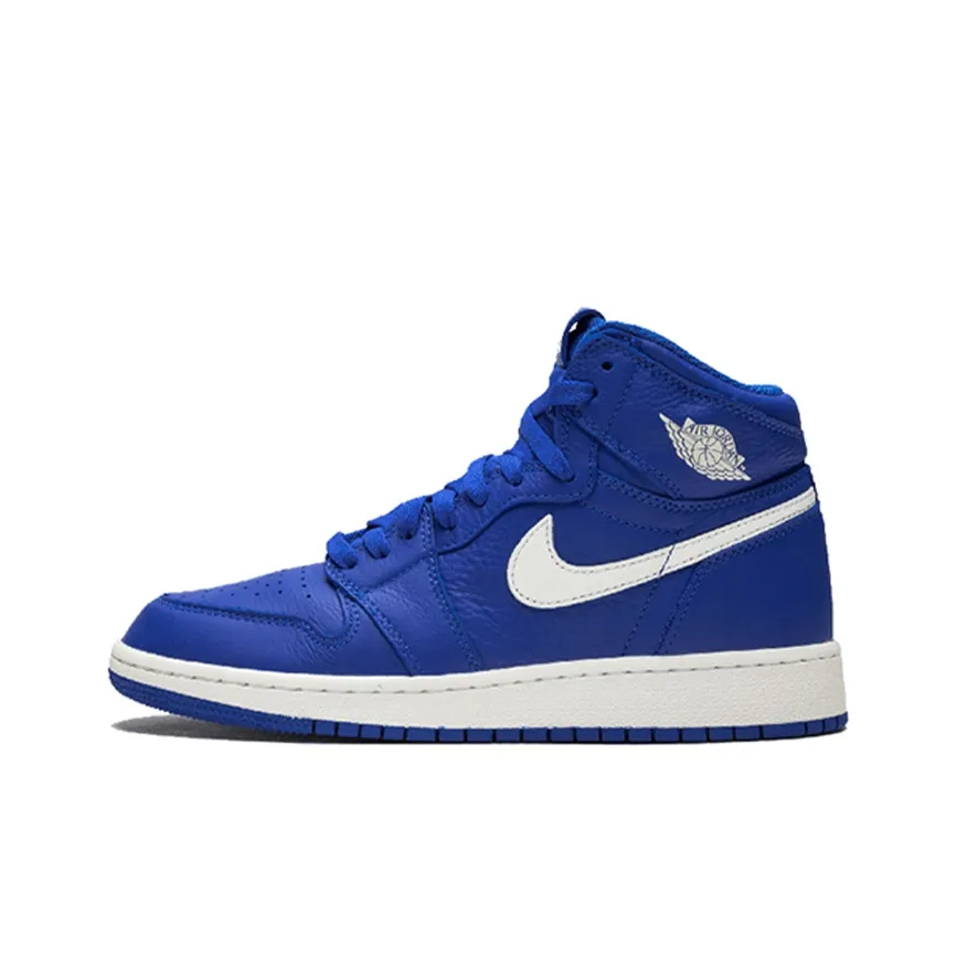Jordan Air Jordan 1 Ретро High Hyper Royal High Топ Детские Баскетбольные Кроссовки Синий