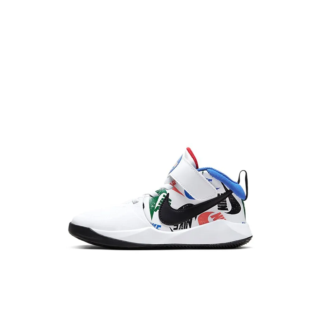 Nike Team Hustle D 9 Детские баскетбольные кроссовки Low Топ Пре-школа