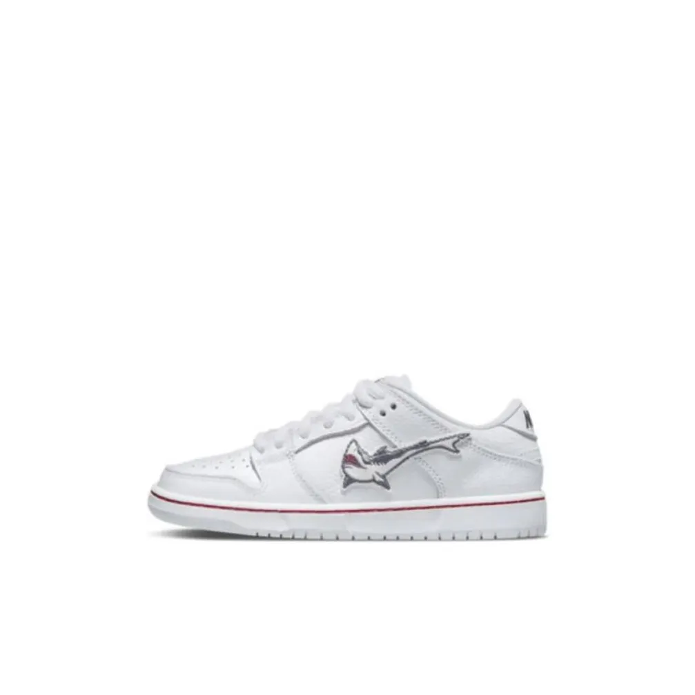Oski x Nike Dunk SB Pro Iso Low Топ Скейтборд Кроссовки Бело-серые для детей 3-7 лет