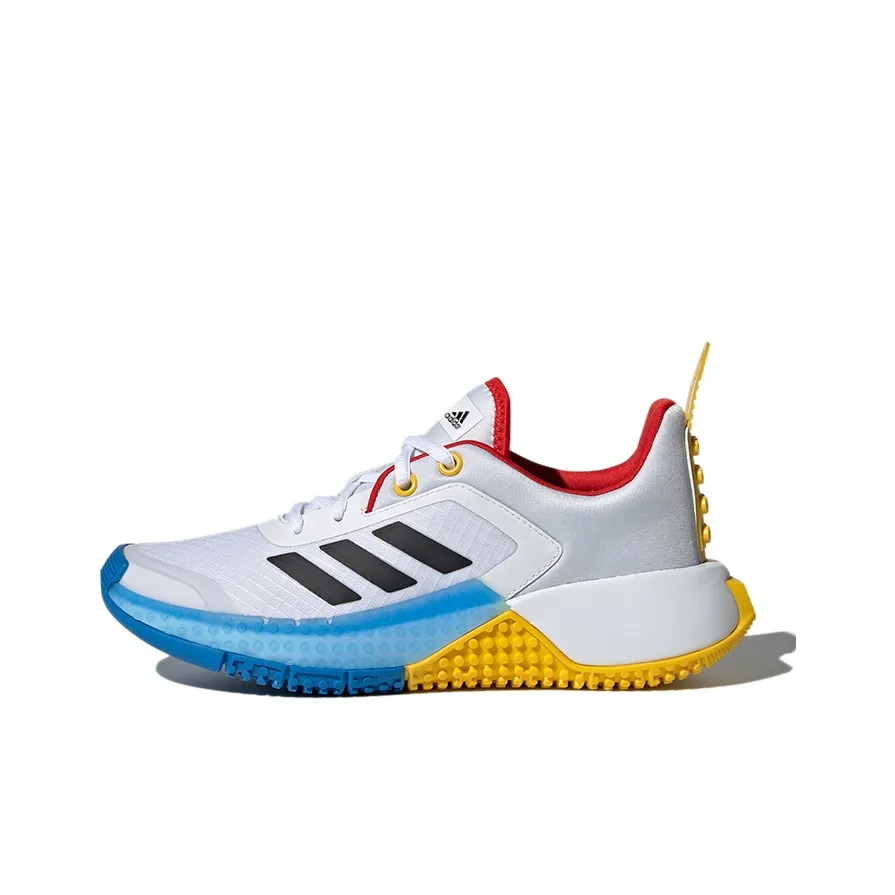 LEGO x Adidas Спортивный J Дышащий Низкий Топ Беговые Кроссовки Белый Черный Синий Подростки