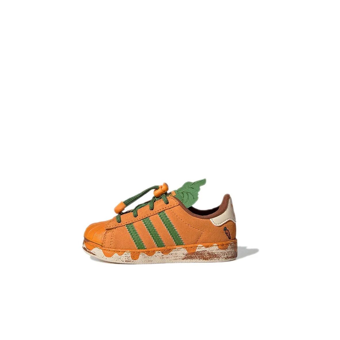 Melting Sadness x Adidas Originals 360 Устойчивые к истиранию низкие скейтбордические кроссовки Earth Yellow для малышей и детей дошкольного возраста