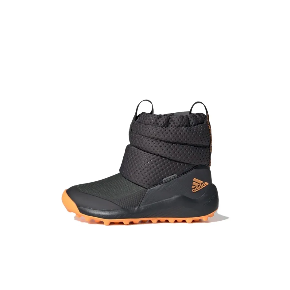 Adidas Rapidasnow C Водонепроницаемый и Теплый Детские ботинки Черный Оранжевый для детей 3-7 лет