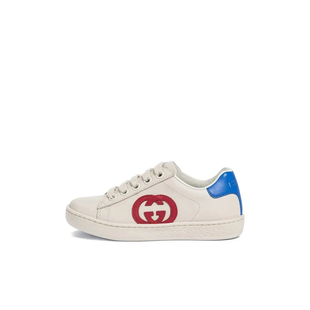GUCCI Kids Logo Patch Low-top Sneakers