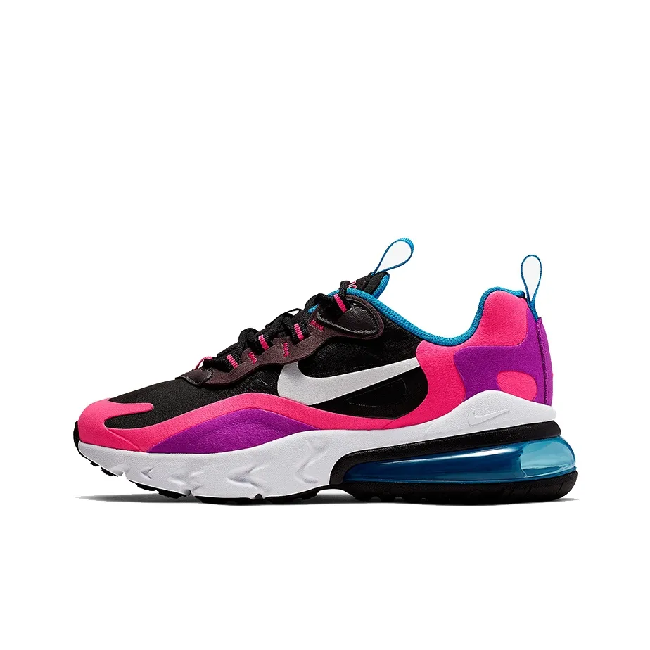 Nike Air Max 270 React Black Hyper Pink Vivid Purple GS