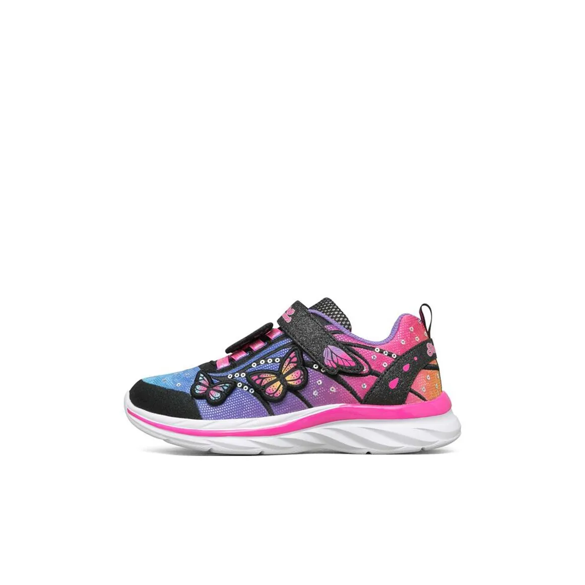 Skechers Quick Kicks Low Top Kids' Running Shoes Black Multicolor Kids'