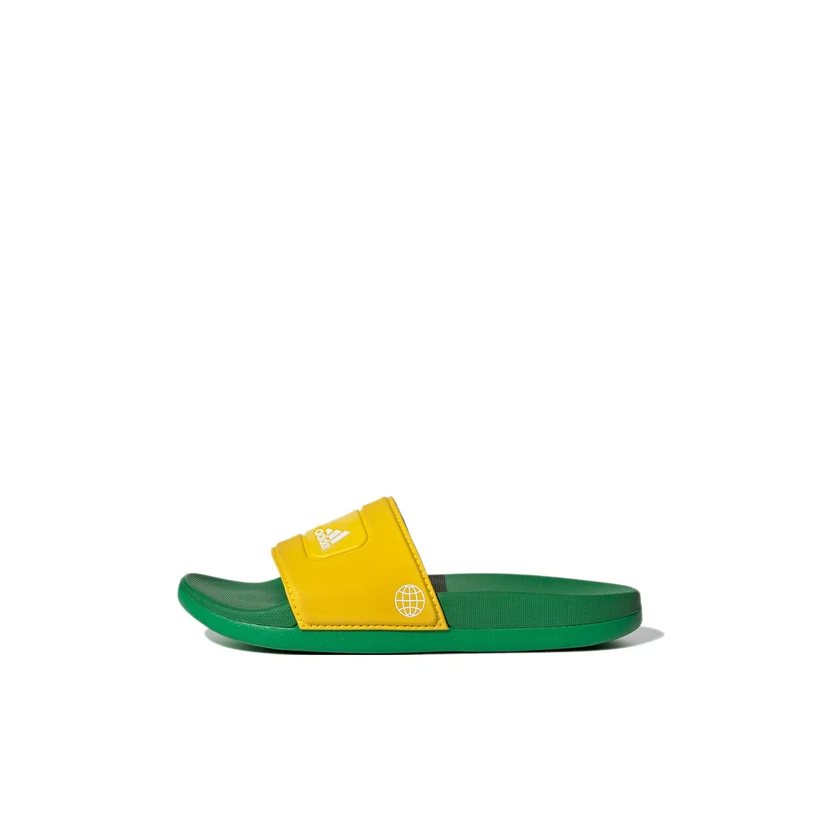 Детские LEGO x Adidas Adilette Comfort Тапочки Желто-Зеленые