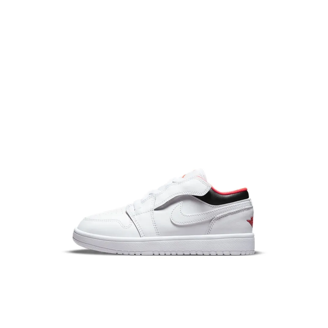 Jordan Air Jordan 1 Low Alt Low Топ Детские баскетбольные кроссовки Белый черный красный для детей 3-7 лет