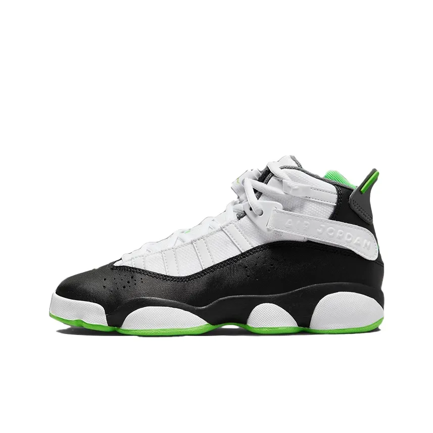 Jordan 6 Rings White Black Green GS