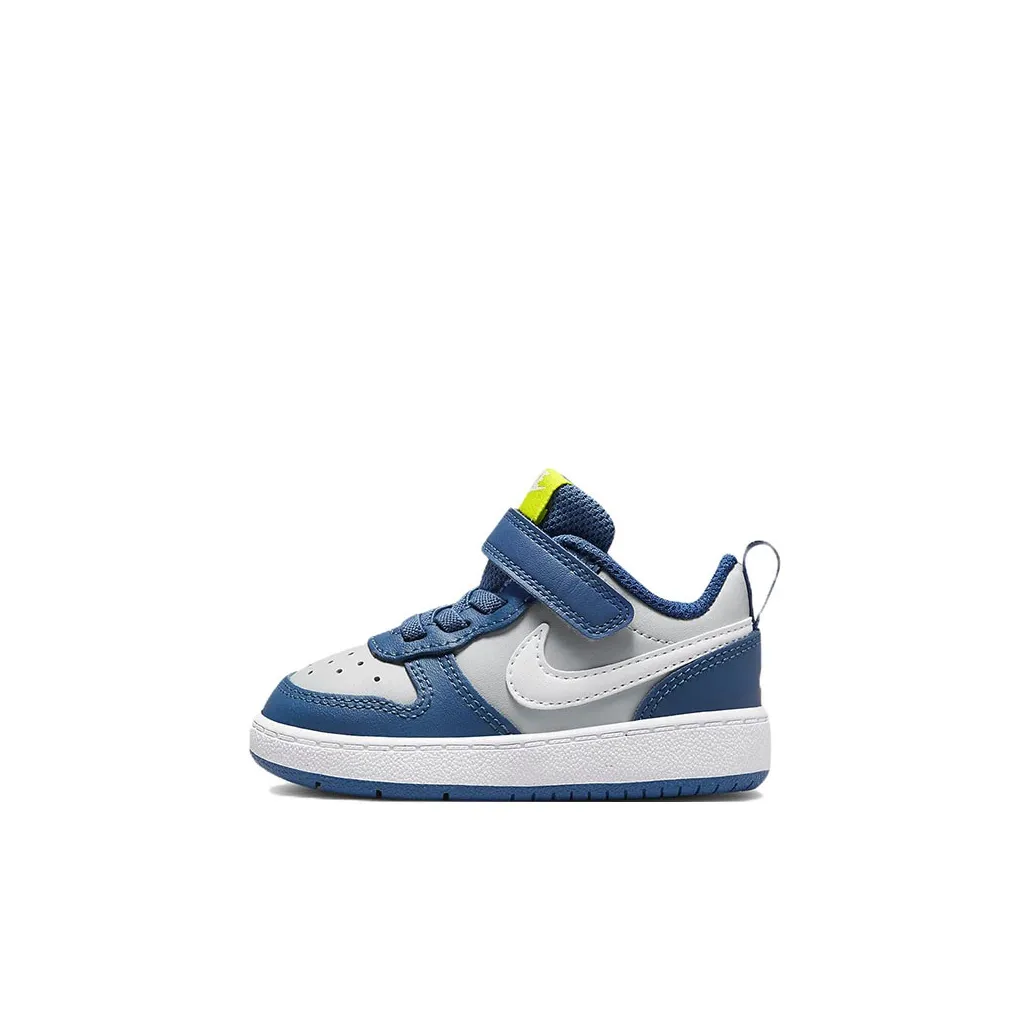 Nike Court Borough Low 2 Low Топ Обувь для малышей Синий Серый Infant And Toddler