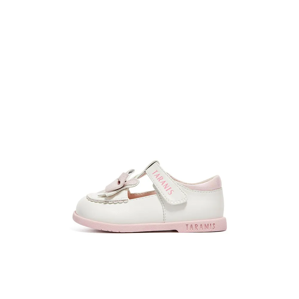 TARANIS Детская обувь для малышей Princess Shoe Collection Low Top цвет экрю для новорожденных и малышей
