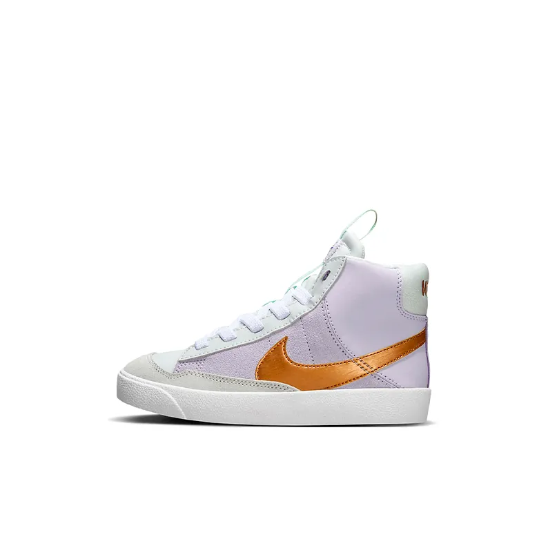 Nike Blazer D Abrasion Resistant MID Топ Кроссовки для скейтбординга Фиолетовый Children Возраст 3-7 лет