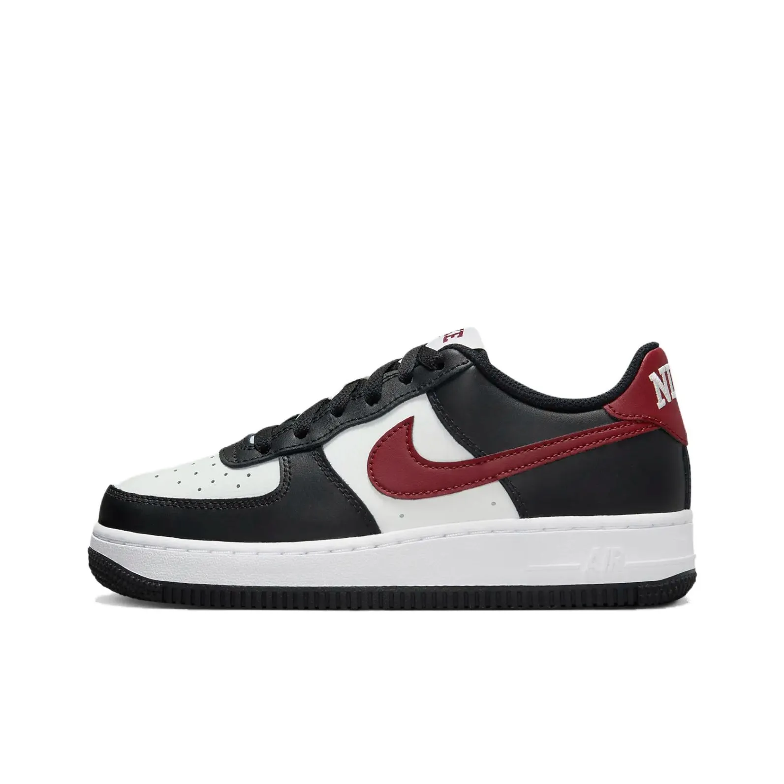 Nike Air Force 1 GS Black Dark Team Red