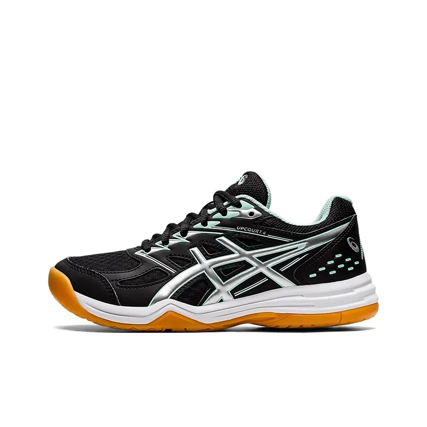 Asics Гель Upcourt 4 Low Топ Детские Кроссовки для Тренировок Черные