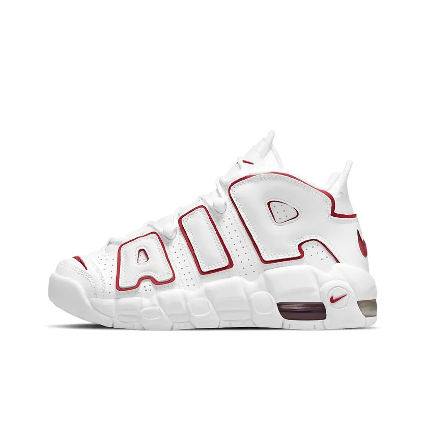 Nike Air More Uptempo 'White Varsity Red Outline' 2018/2021 GS