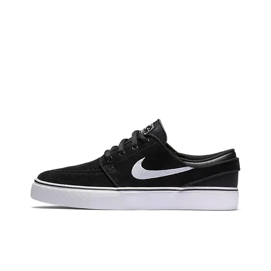 Nike SB Stefan Janoski Low Топ Детские Скейтбординги Черный Белый Подростки